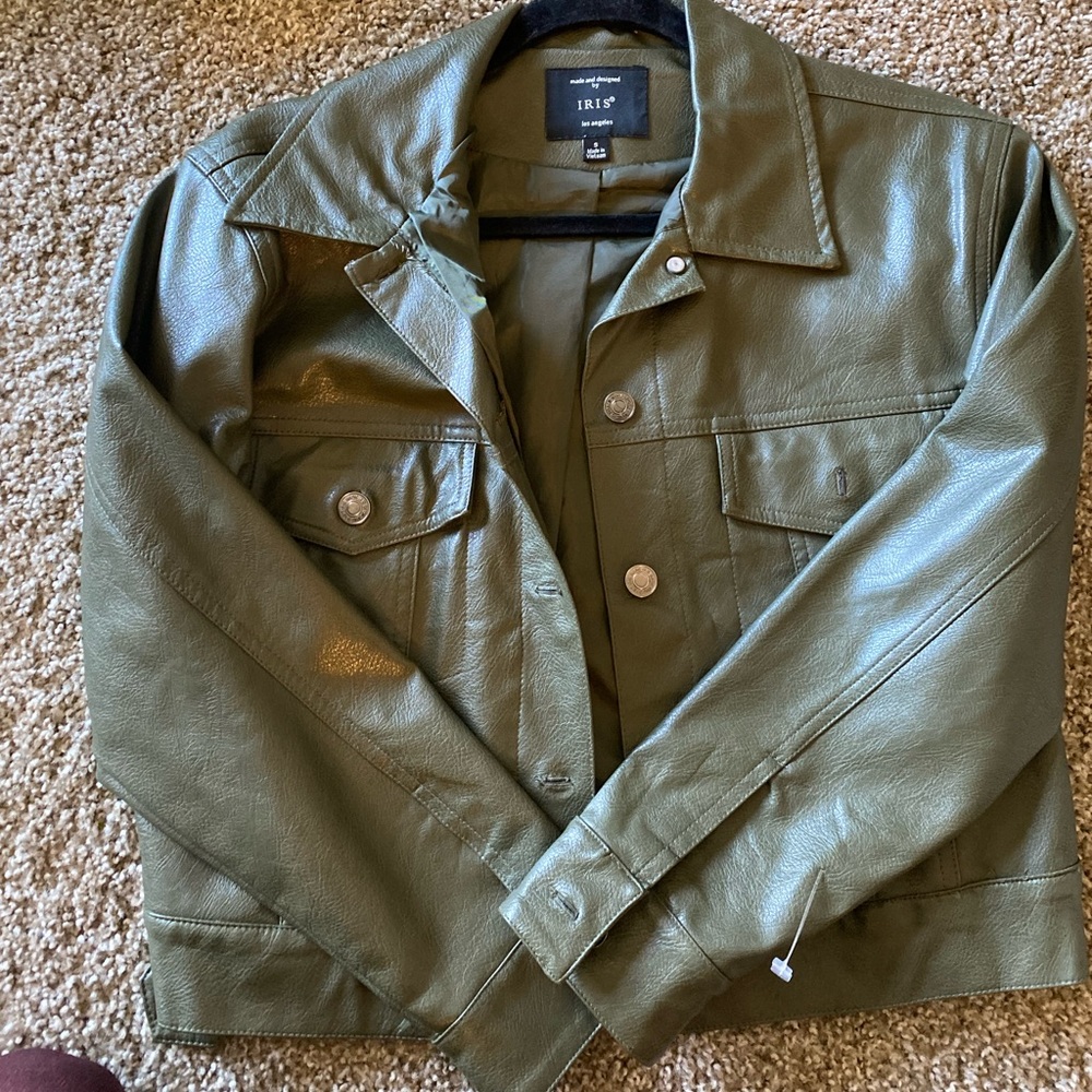 Dark Green Cropped jacket